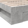 Giroletto Cassetto Grigio Cemento 90x200 cm Legno Multistrato