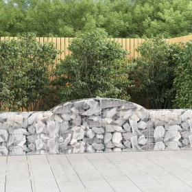 Cesti Gabbioni ad Arco 12 pz 300x30x60/80 cm Ferro Zincato