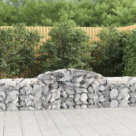 Cesti Gabbioni ad Arco 12 pz 300x50x60/80 cm Ferro Zincato