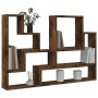 Mensola a Muro Rovere Fumo 96x12x64 cm in Legno Multistrato
