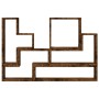 Mensola a Muro Rovere Fumo 96x12x64 cm in Legno Multistrato