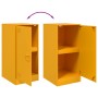 Credenza Giallo Senape 34,5x39x73 cm in Acciaio