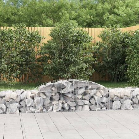 Cesti Gabbioni ad Arco 11 pz 300x50x40/60 cm Ferro Zincato