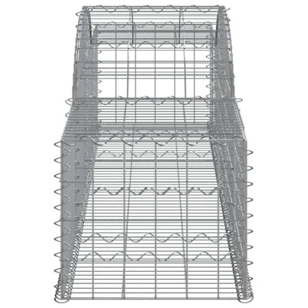 Cesti Gabbioni ad Arco 11 pz 300x50x40/60 cm Ferro Zincato