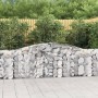 Cesti Gabbioni ad Arco 20 pz 400x30x100/120 cm Ferro Zincato