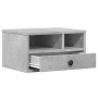 Supporto Stampante Grigio Cemento 40x32x22,5 Legno Multistrato