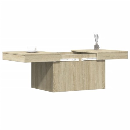 Tavolino da Salotto Rovere Sonoma 80x55x40 cm Legno Multistrato