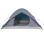 Tenda da Campeggio a Cupola per 4 Persone Blu Impermeabile