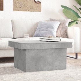 Tavolino Salotto Grigio Cemento 100x55x40 cm Legno Multistrato