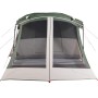 Tenda da Campeggio con Portico per 4 Persone Verde Impermeabile