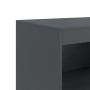 Credenza Antracite 67x39x107 cm in Acciaio