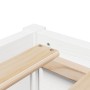 Giroletto Bianco 90x190 cm in Legno Massello di Pino