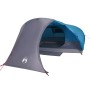 Tenda da Campeggio a Cupola per 4 Persone Blu Impermeabile