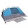 Tenda da Campeggio a Cupola per 4 Persone Blu Impermeabile