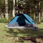 Tenda da Campeggio a Cupola per 4 Persone Blu Impermeabile