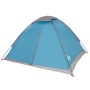 Tenda da Campeggio a Cupola per 4 Persone Blu Impermeabile