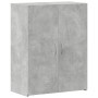 Schedario Grigio Cemento 60x32x77,5 cm in Legno Multistrato