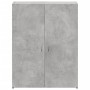 Schedario Grigio Cemento 60x32x77,5 cm in Legno Multistrato