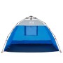Tenda da Spiaggia 2Persone Azzurro Rilascio Rapido Impermeabile