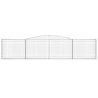 Cesti Gabbioni ad Arco 9 pz 400x30x80/100 cm Ferro Zincato