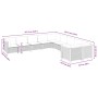Set Divani da Giardino 10pz con Cuscini in Polyrattan Nero