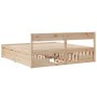 Giroletto con Cassetti 200x200 cm in Legno Massello di Pino