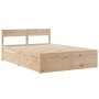 Giroletto con Cassetti 120x190 cm in Legno Massello di Pino