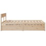Giroletto con Cassetti 120x190 cm in Legno Massello di Pino
