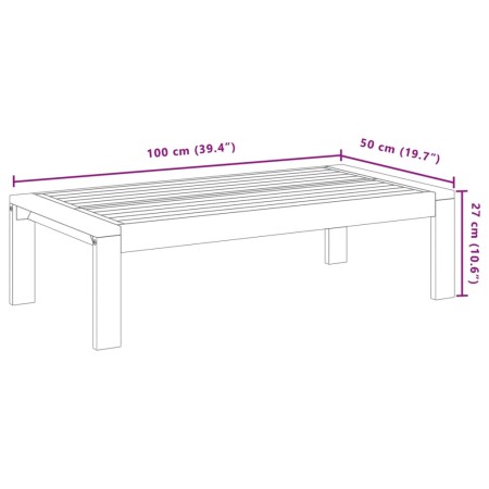 Set Divani da Giardino 4pz con Cuscini Legno Massello di Acacia