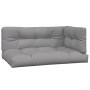 Set Divano Pallet da Giardino 6 pz con Cuscini Massello Acacia