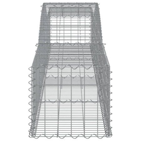 Cesti Gabbioni ad Arco 20 pz 400x50x40/60 cm Ferro Zincato