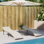 Lettini Prendisole 2 pz con Cuscini Beige in Polyrattan