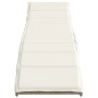 Lettini Prendisole 2 pz con Cuscini Beige in Polyrattan