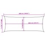 Vela Parasole Sabbia 5x2 m 100% Poliestere Oxford