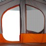 Tenda da Campeggio a Cabina per 5 Persone Grigia Impermeabile