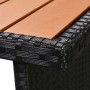 Set Divani da Giardino 5 pz con Cuscini in Polyrattan Nero