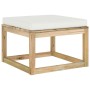 Set Salotto Giardino con Cuscini 6 pz in Pino Impregnato