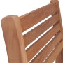 Sedie da Giardino 2 pz con Cuscini Beige Massello di Teak