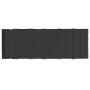 Cuscino per Lettino Nero 180x60x3 cm in Tessuto Oxford