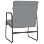 Sedia Lounge Grigio Chiaro 55x64x80 cm in Tessuto