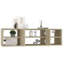 Scaffale a Parete Rovere Sonoma 102x30x29 cm Legno Multistrato
