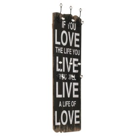 Appendiabiti da Parete con 6 Ganci LOVE LIVE 120x40 cm