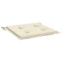 Cuscini per Sedia 6 pz Crema 40x40x3 cm in Tessuto Oxford