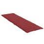 Cuscino per Lettino Rosso Vino 200x60x3 cm in Tessuto Oxford