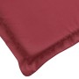 Cuscino per Lettino Rosso Vino 200x60x3 cm in Tessuto Oxford