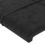 Testiere 2 pz Nere 72x5x78/88 cm in Velluto