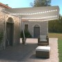 Tenda da Sole Retrattile Manuale con LED 600x350 cm Crema