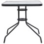 Set Mobili da Pranzo per Giardino 5 pz Nero