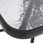 Set Mobili da Pranzo per Giardino 5 pz Nero