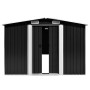 Casetta da Giardino 257x298x178 cm in Metallo Antracite
